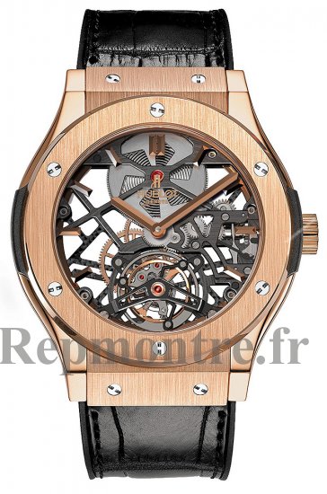 Réplique Hublot Classic Fusion Skeleton Tourbillon King Or 505.OX.0180.LR - Cliquez sur l'image pour la fermer