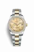 Réplique montre Rolex Datejust 31 Jaune Roles jaune 178383 m178383-0018