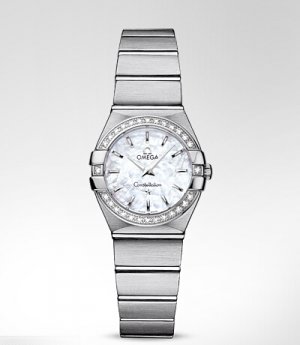 Réplique Omega Constellation Brosse Quartz with diamants Montre 123.15.24.60.05.001