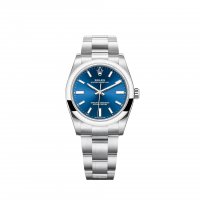 Réplique de Rolex Oyster Perpetual 34 Bracelet Oyster a cadran bleu vif m124200-0003