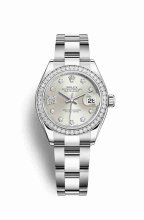 Réplique montre Rolex Datejust 28 Blanc Role en blanc 279384RBR m279384rbr-0022