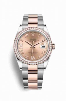 Réplique montre Rolex Datejust 36 Everose Roles 18 ct Everose 126281RBR m126281rbr-0016