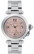 Cartier Pasha C Automatique Acier inoxydable Pink Dial Montre Réplique Femme W31075M7