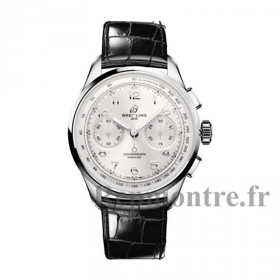 Breitling Premier B09 Chonograph 40mm Replique montre pour homme Argent AB0930371G1P1 - Cliquez sur l'image pour la fermer