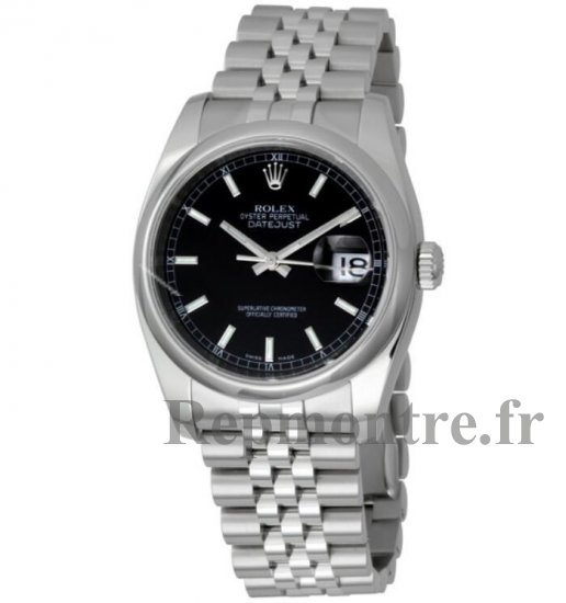 Réplique Rolex Datejust 36 Cadran Noir Inoxydable Acier Jubile 116200BKSJ - Cliquez sur l'image pour la fermer