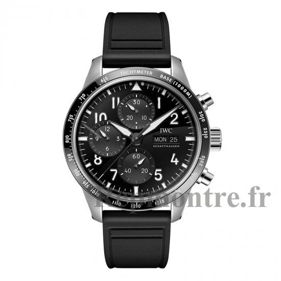 IWC Pilot Performance Chronographe 41 mm AMG Copie montre pour homme Caoutchouc noir IW388305 - Cliquez sur l'image pour la fermer