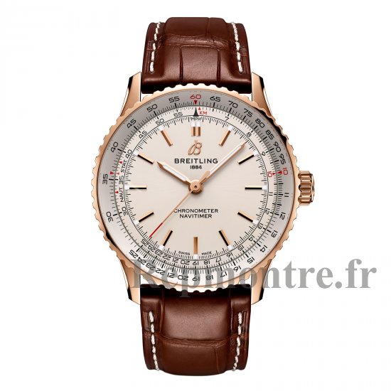 Breitling Navitimer Automatique 41 mm Replique de montre pour homme Argent Or rose 18 carats R17329F41G1P1 - Cliquez sur l'image pour la fermer