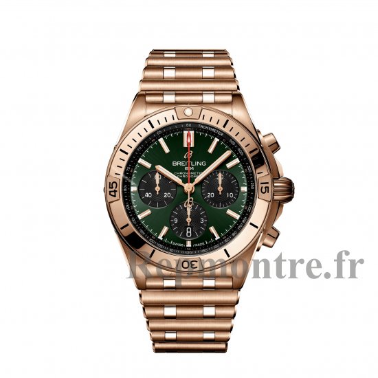 Breitling Chronomat B01 42mm RB0134101L1R1 Rouleaux Rouge Or Vert - Cliquez sur l'image pour la fermer