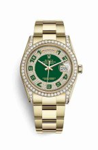 Réplique montre Rolex Day-Date 36 jaune 18 ct en semble de cosses 118388 m118388-0121