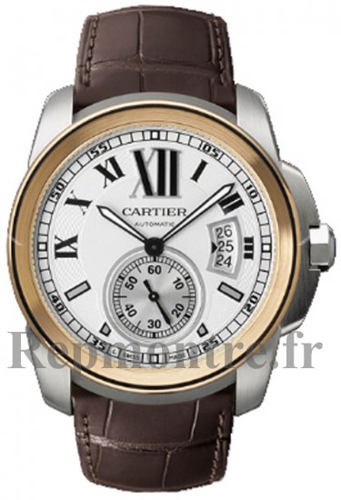 Réplique Cartier Calibre de Cartier Acier & Or rose Automatique Montre W7100011 - Cliquez sur l'image pour la fermer