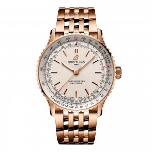 Breitling Navitimer Automatique 41 mm Replique de montre pour homme Argent Or rose 18 carats R17329F41G1R1