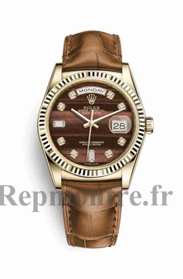 Réplique montre Rolex Day-Date 36 jaune 118138 Bulls Eye Set Cadran m118138-0127 - Cliquez sur l'image pour la fermer