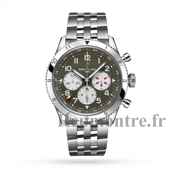 Breitling Super AVI B04 Chronographe GMT 46 Curtiss Warhawk Replique montre AB04452A1L1A1 - Cliquez sur l'image pour la fermer