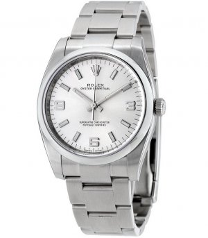 Réplique Rolex Oyster Perpetual 34 Argent Cadran Inoxydable Acier Oyster 114200SASO