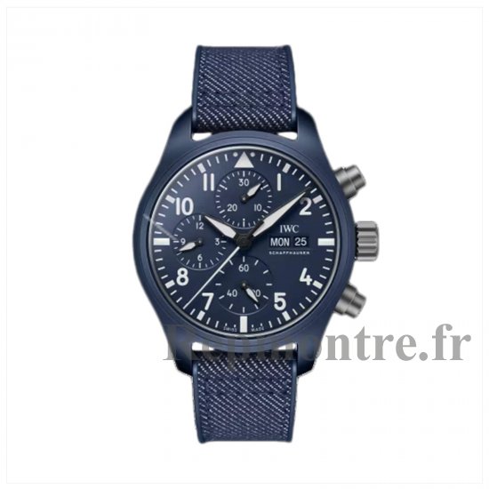 IWC Pilot Chronograph 41 Top Gun Oceana 42 mm Copie montre homme Bleu IW389404 - Cliquez sur l'image pour la fermer