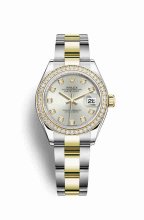 Réplique montre Rolex Datejust 28 Jaune Roles jaune 18 ct 279383RBR m279383rbr-0008