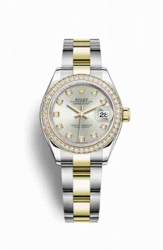 Réplique montre Rolex Datejust 28 Jaune Roles jaune 18 ct 279383RBR m279383rbr-0008