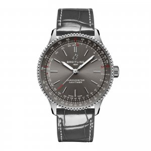 Breitling Navitimer 36 mm Replique montre femme Alligator gris A17327381B1P1