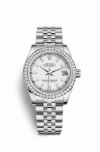 Réplique montre Rolex Datejust 31 Blanc Roles blanc 178384 Blanc Cadran m178384-0030