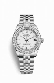 Réplique montre Rolex Datejust 31 Blanc Roles blanc 178384 Blanc Cadran m178384-0030