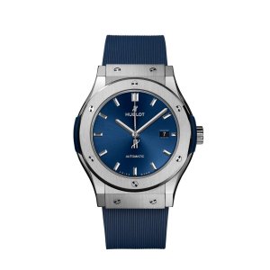 Replique Hublot Classic Fusion Titanium Blue Rubber 542.NX.7170.RX