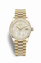 Réplique montre Rolex Datejust 31 jaune 18 ct 278288RBR m278288rbr-0011