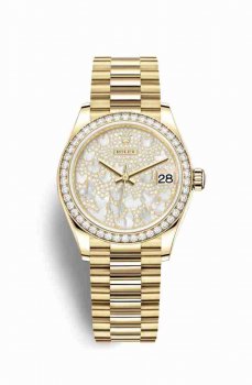 Réplique montre Rolex Datejust 31 jaune 18 ct 278288RBR m278288rbr-0011