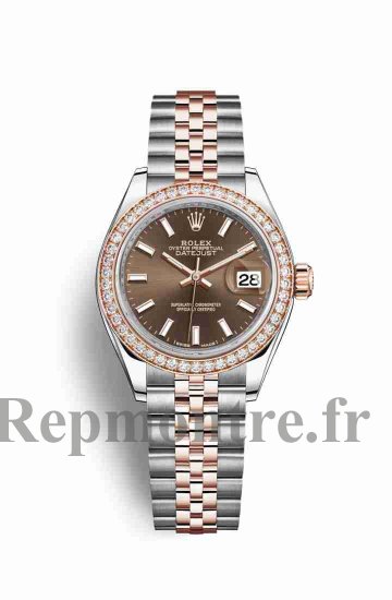 Réplique montre Rolex Datejust 28 Everose Roles 18 ct Everose 279381RBR m279381rbr-0017 - Cliquez sur l'image pour la fermer