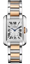 Réplique Cartier Tank Anglaise Petite Rose Or et acier inoxydable Montre Femme W5310036