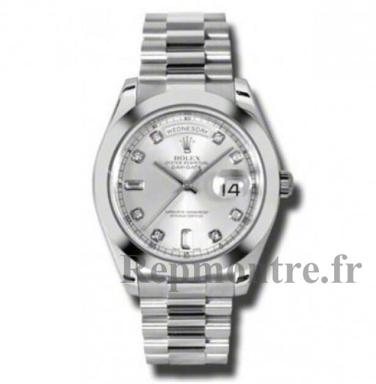 Réplique Rolex Day-Date II Argent Cadran Platine President 218206SDP - Cliquez sur l'image pour la fermer