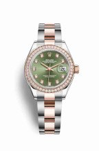 Réplique montre Rolex Datejust 28 Everose Roles 18 ct Everose 279381RBR m279381rbr-0008