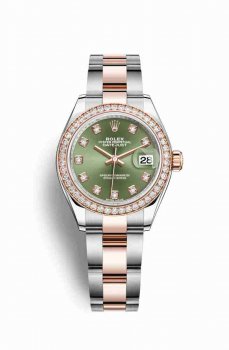 Réplique montre Rolex Datejust 28 Everose Roles 18 ct Everose 279381RBR m279381rbr-0008