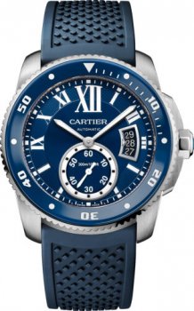 Réplique Montre Calibre de Cartier Diver bleu WSCA0011