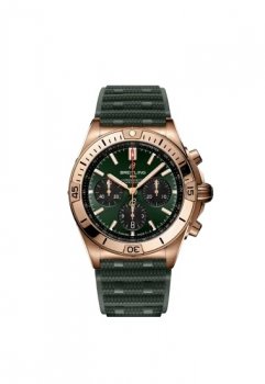 Breitling Chronomat B01 42 Rouge Or Vert Caoutchouc RB0134101L1S1  Breitling Chronomat B01 42 Rouge Or Vert Caoutchouc RB0134101L1S1