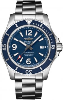 qualite superieure Réplique Breitling Superocean Automatique 44 Acier - Bleu A17367D81C1A1