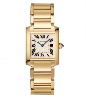 Copie de Cartier Tank Francaise Moyen Jaune Or WGTA0032