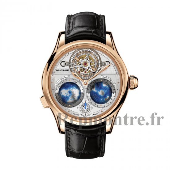 Réplique Montblanc Villeret 1858 Tourbillon Cylindrique Geospheres Vasco da Gama 111675 - Cliquez sur l'image pour la fermer