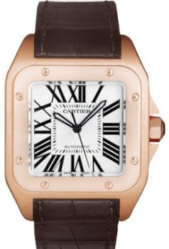 Réplique Montre Cartier Santos 100 Grand hommes W20095Y1