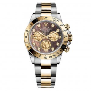 Réplique Rolex Cosmograph Daytona Mere de perle Cadran montre en acier inoxydable