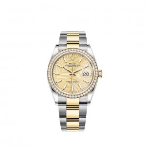 Replique Rolex Datejust 36 Yellow Rolesor Oystersteel 18 ct yellow gold M126283RBR-0024