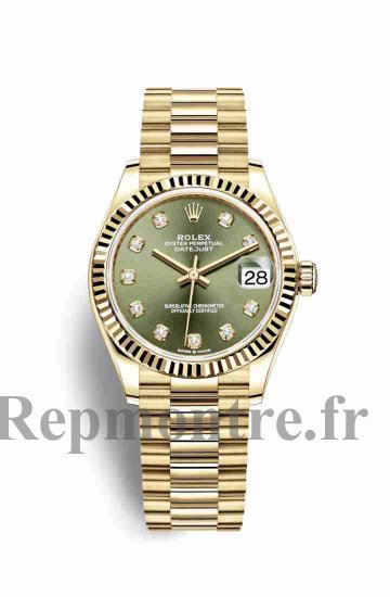 Réplique montre Rolex Datejust 31 jaune 18 ct 278278 m278278-0011 - Cliquez sur l'image pour la fermer
