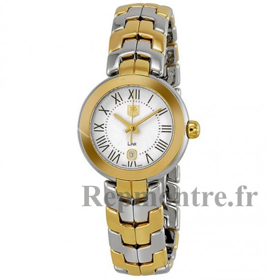 Tag Heuer Link argente Guilloche Dial 18k Yellow Gold Inoxydable Acier WAT1452.BB0955 - Cliquez sur l'image pour la fermer