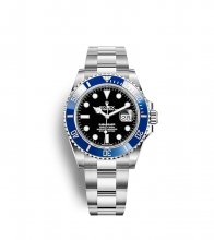Réplique montre Rolex Submariner Date Or blanc 18 ct Lunette Cerachrom bleue m126619lb-0003