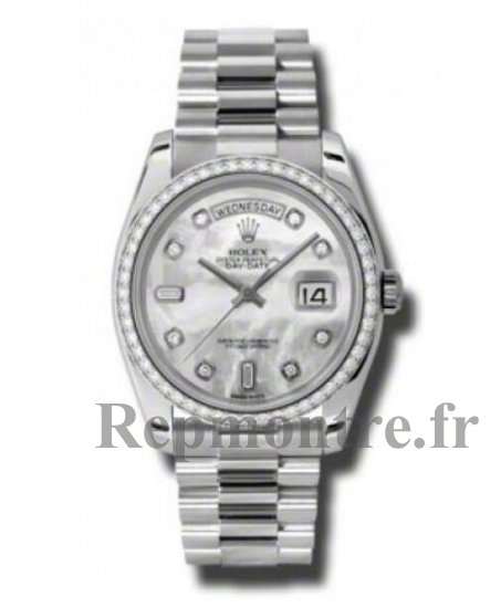 Réplique Rolex Day-Date Meteorite Cadran Platine President Dames 118206MTDP - Cliquez sur l'image pour la fermer