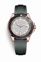 Repique de montre Rolex Yacht-Master 40 Everose 116655 cadran de m116655-0005