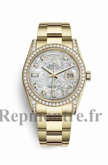 Réplique montre Rolex Day-Date 36 jaune 18 ct en semble de cosses 118388 m118388-0119 - Cliquez sur l'image pour la fermer