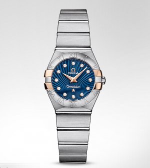 Réplique Omega Constellation Bleu Dial Dames Montre 123.20.24.60.53.002