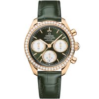 Omega Speedmaster Date 38mm 324.58.38.50.60.001 Moonshine Gold Diamond verte