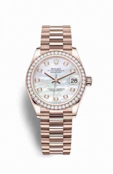 Réplique montre Rolex Datejust 31 Everose 278285RBR m278285rbr-0005