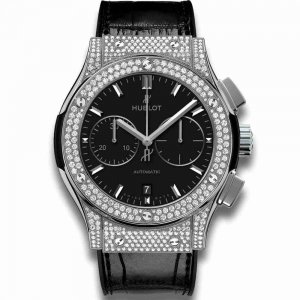 Réplique montre de Hublot 45mm Classic Fusion diamant Montre 521.NX.1171.LR.1704